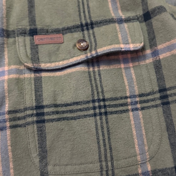 Carhartt 100081- Youngstown Thermal Lined Flannel Shirt‎ Jac L - Picture 4 of 6